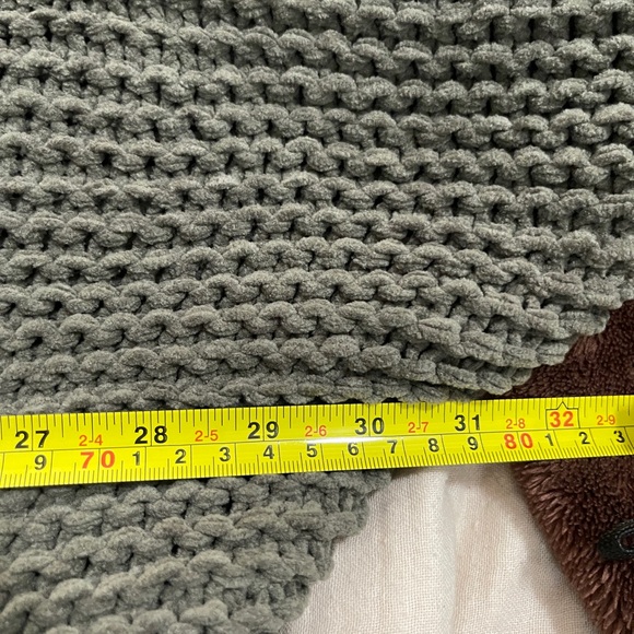 Womens Sweater Size Small Sweater Olive Green Oversized Knit Cardigan - Picture 8 of 10